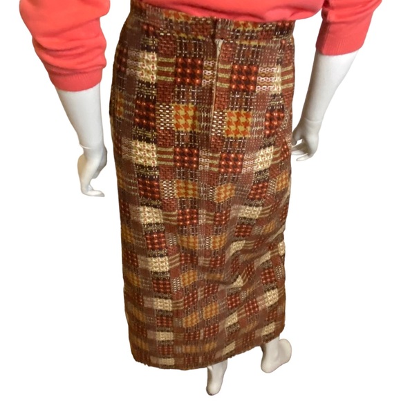 💜 Host Pick Vintage 70s Patchwork Maxi Skirt Size M - Picture 7 of 10